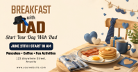 Kuning Ceria Breakfast with Dad Gambar Bersama Facebook template