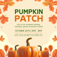 Yellow Pumpkin Patch Event Instagram Post Template