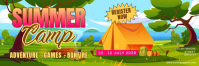 Kuning Ceria Summer Camp Tajuk Twitter template