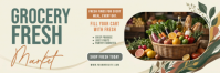 Yellow Grocery Market Twitter-header Template