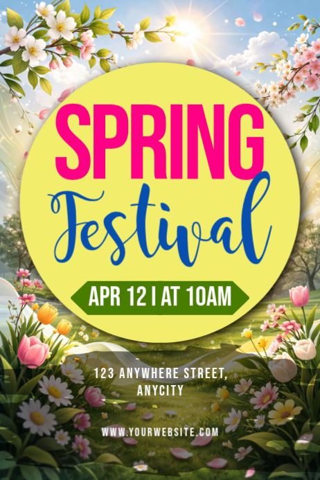 Copy of Kuning Floral Spring Festival Poster | PosterMyWall