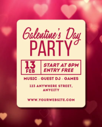 Kuning Galentine's Day Party Instagram Portrait Video template