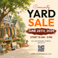 Yellow Yard Sale Post Instagram Template