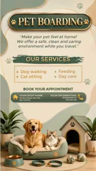 Giallo Pet Boarding Services Instagram Reel Template