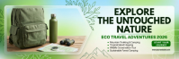 Yellow Eco Travel Adventures Twitter Banner Template