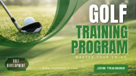 黄色 Golf Training Program Twitter Post Template