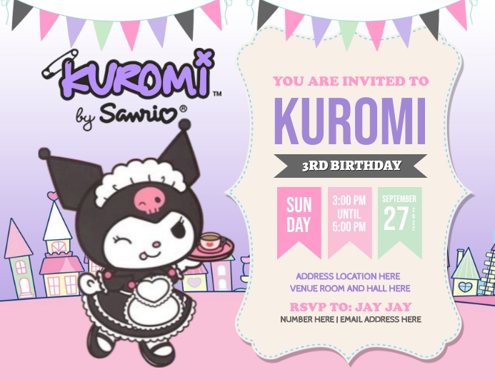 Kuromi Template PosterMyWall