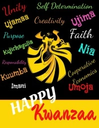 Kwanzaa, Kwanzaa Celebrations Flyer (US Letter) template