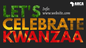 Kwanzaa celebration minimalist video ad Presentation (16:9) template
