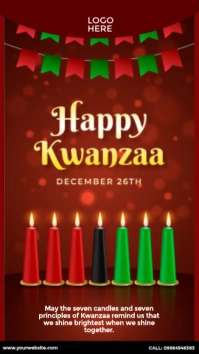 happy kwanzaa celebrate Instagram Story template