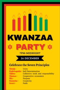 Customizable Design Templates For Kwanzaa Principles Poster Postermywall
