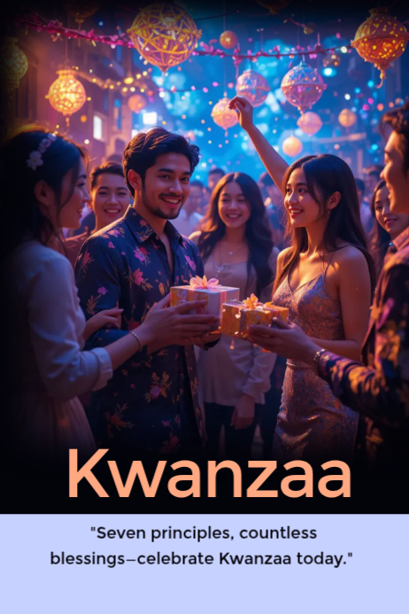 Kwanzaa Iphosta template