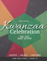 Kwanzaa  Event Flyer Ad template