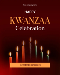 kwanzaa flyers Instagram Portrait template