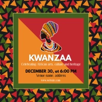 Kwanzaa party template Square (1:1)