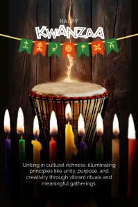 Kwanzaa Poster template
