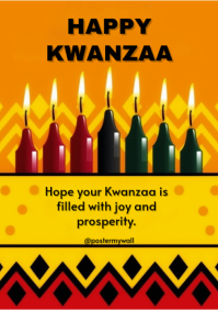 Kwanzaa template A4