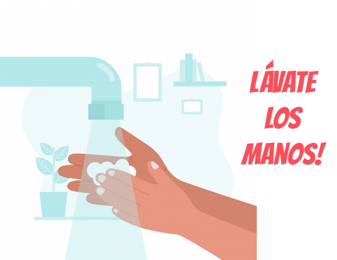 lávate los manos Flyer (US Letter) template