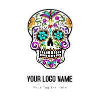 La Calavera Catrina Mexico Day Of The Dead Death Logo template