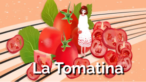 Brown La Tomatina YouTube-miniature Template