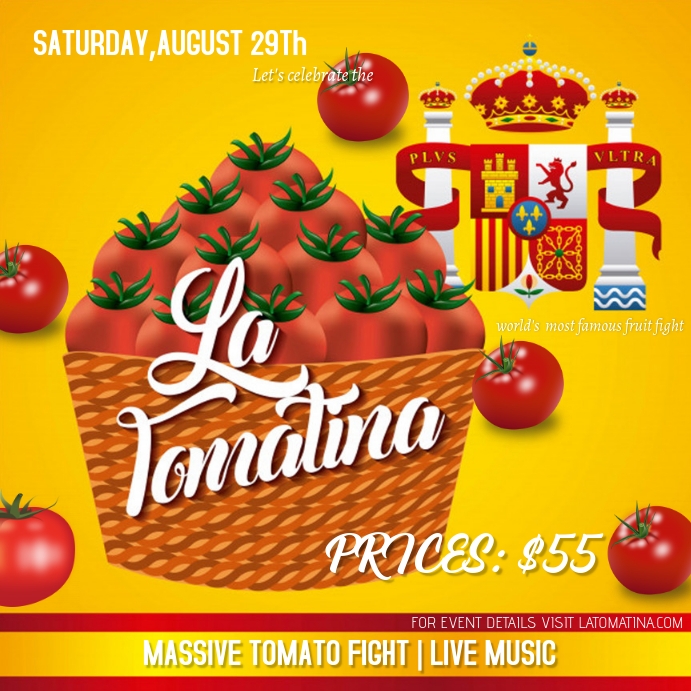 la tomatina Template PosterMyWall