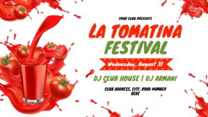 La Tomatina Digital Display template