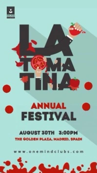 la tomatina Event Flyer Instagram-Story template