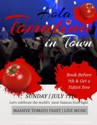 LA TOMATINA FESTA Flyer (US-Letter) template