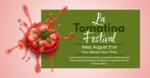 La Tomatina Festival delt Facebook-billede template
