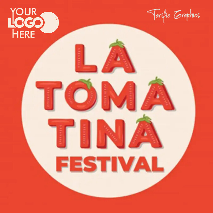 Brosur Festival Tomatina Templat PosterMyWall