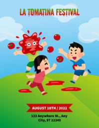 La Tomatina Festival Flyer template