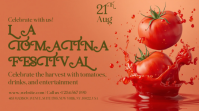 Rosso La Tomatina Festival Post sa Twitter Template