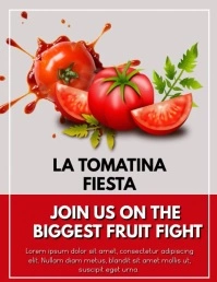 la tomatina FIESTA Flyer (US Letter) template