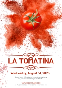 La Tomatina Flyer A4 template