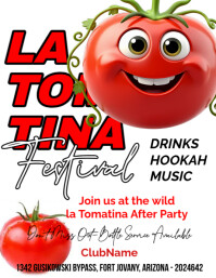 La Tomatina  Flyer Flyer (us Letter) template