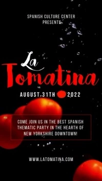La Tomatina party event instagram story template