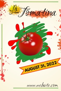 La Tomatina Poster template