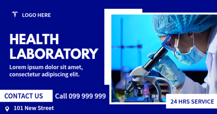 Health Laboratory Banner Post Gambar Bersama Facebook template