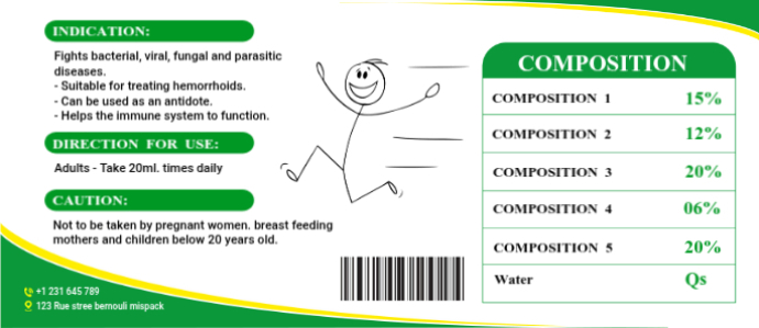 Health Supplement Label Template | PosterMyWall
