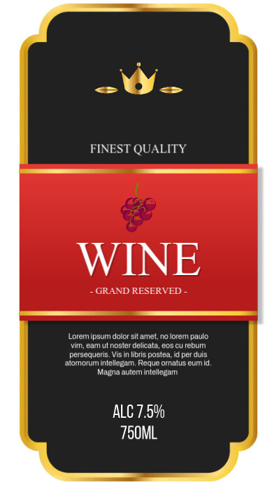 label design Business Card template