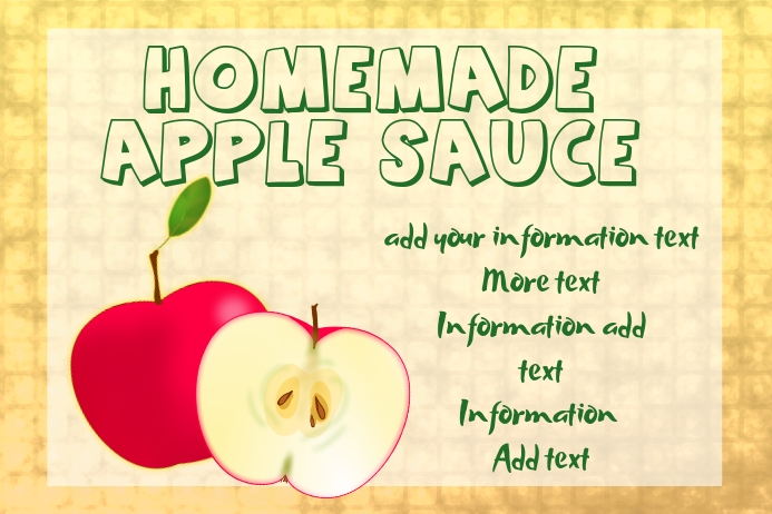 Label For Apple Sauce Vinegar Or Cider Template Postermywall