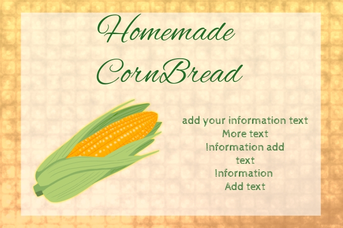 label for corn product - template | PosterMyWall
