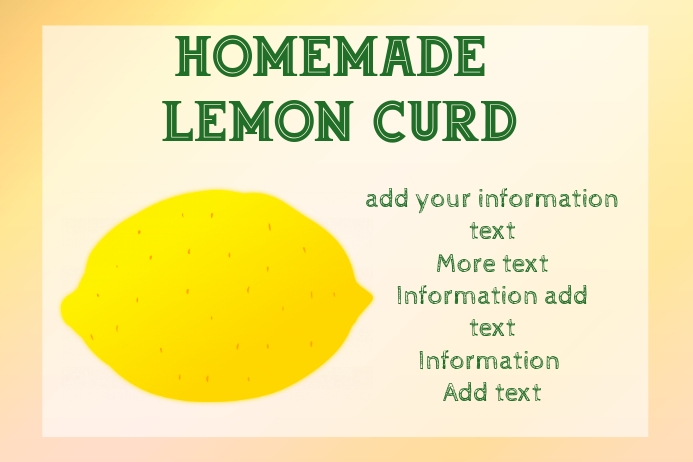 label template for lemon product | PosterMyWall