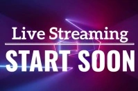 label Live Streaming start soon flyer template
