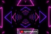 Label motion graphics neon video 2024 flyer template