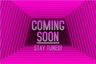 label neon coming soon flyer 2024 template