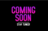 label neon coming soon flyer template