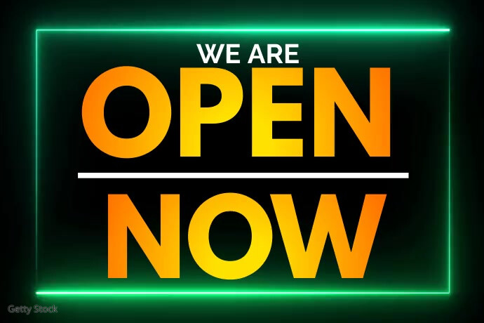 label open neon video flyer Template | PosterMyWall