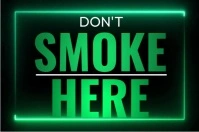 label smoke  neon video flyer template