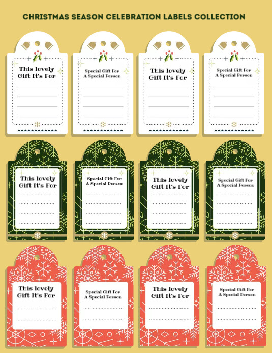 Labels Collection Template | PosterMyWall